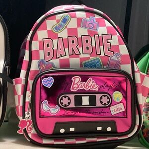 Barbie Pink and White Cassette Backpack